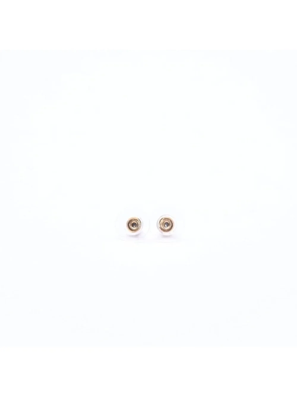 Chanel Earrings CC Logo Red Stone Rhinestone 05 Seashell